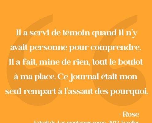 Citation - Journal intime
