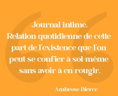 Citation - Journal intime