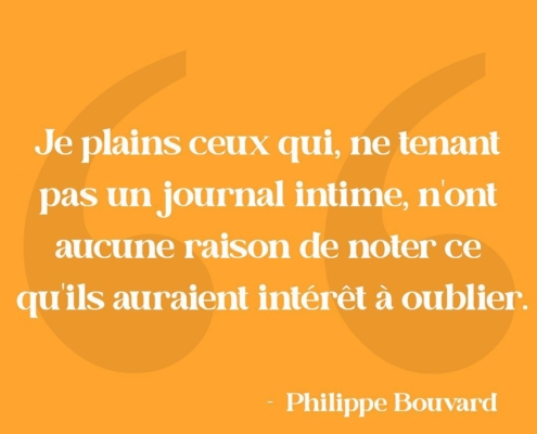 Citation - Journal intime