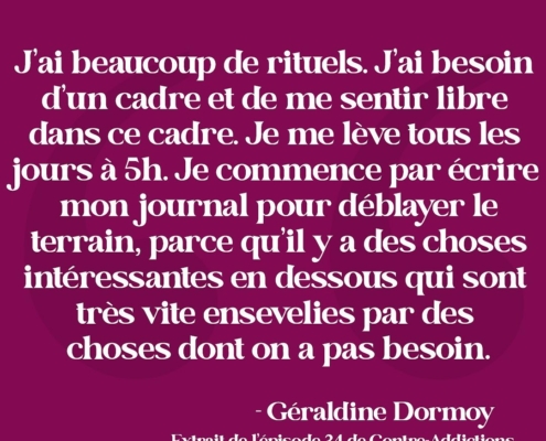 Citation - Géraldine Dormoy
