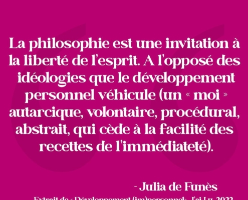 Citation - Julia de Funès