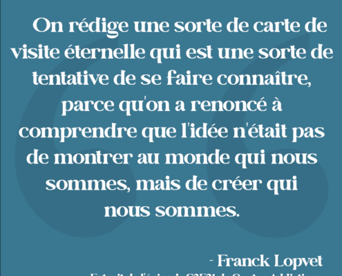 Citation - Franck Lopvet