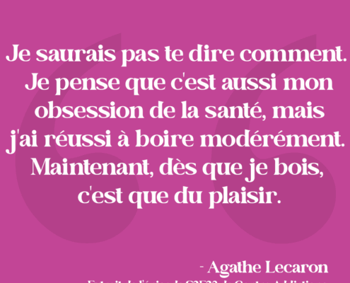 Citation - Agathe Lecaron