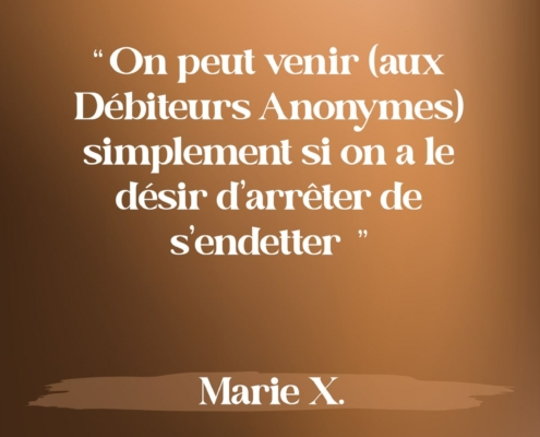 Citation - Marie X.