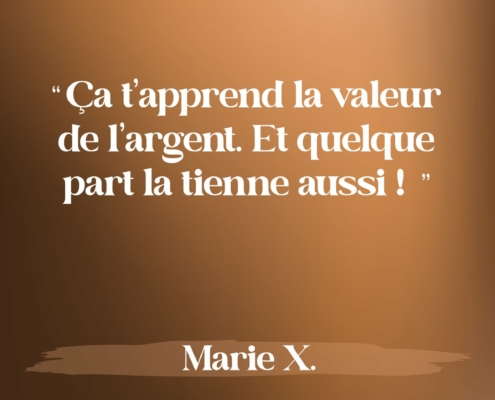 Citation - Marie X.
